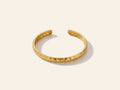 Hope Bangle in hammered 18k gold PVD over 316L steel, Mini size